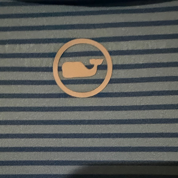 Vineyard Vines Blue Striped Polo Shirt - Picture 4 of 5